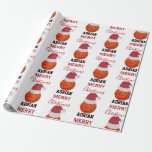 Papier Cadeau Christmas Basket-ball Sports Ball Nom personnalisé<br><div class="desc">Une jolie illustration de basket-ball portant un chapeau de Père Noël avec les mots "Joyeux Noël" et votre nom personnalisé. Parfait pour les adultes et les enfants qui aiment jouer au basket-ball. Un papier d'emballage de Noël à thème de basket idéal pour les joueurs de basket-ball, les entraîneurs de basket-ball,...</div>