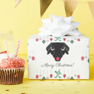 Papier Cadeau Christmas Black Labrador Retriever