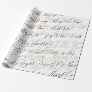 Papier Cadeau Christmas Carols Wrapping Paper