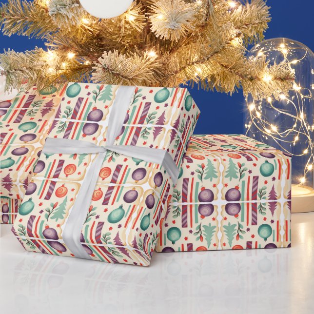 Papier Cadeau Christmas Decor Holiday Cheer (Vacances)