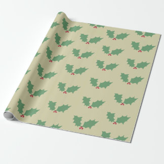 Papier Cadeau Christmas Holly