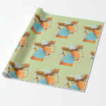 Papier Cadeau Christmas Moose Lights Amusant Humour Animal Art<br><div class="desc">Christmas Moose Lights Amusant Humour Animal Art</div>