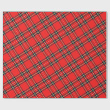 Christmas Plaid Pattern Wrapping Paper