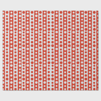Papier Cadeau Christmas Red and White Polka Dots