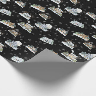 Papier Cadeau Christmas Scene Wrapping Paper