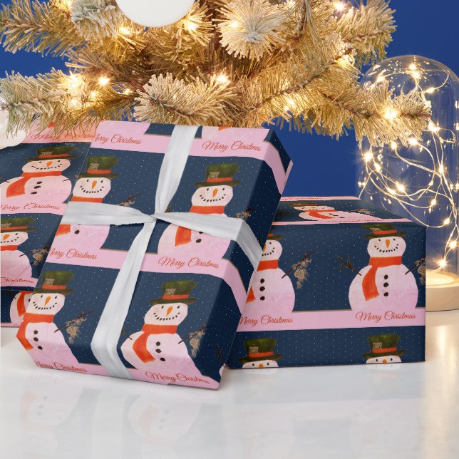 Papier Cadeau Christmas Snowman (Vacances)