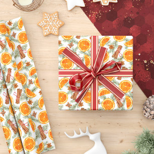 Papier Cadeau Christmas Spice and Citrus Orange Slices