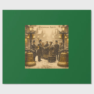 PAPIER CADEAU CHRISTMAS SPIRIT TRADITIONAL DESIGN