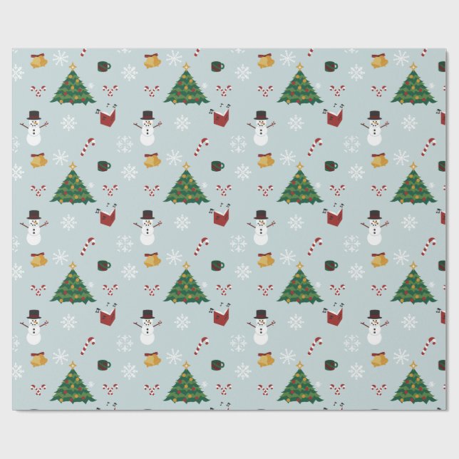 Papier Cadeau Christmas Time Wrapping Paper (Plat)