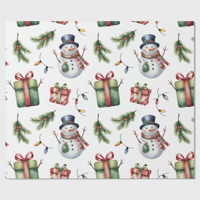 Papier Cadeau Christmas Wrapping Paper (Plat)