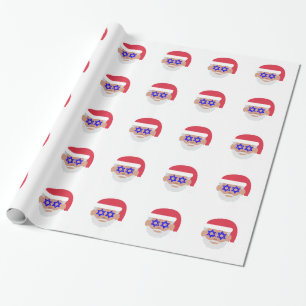 Papier Cadeau christmukah santa claus emoji