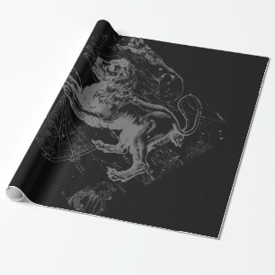 Papier Cadeau Chrome Style Leo Zodiac Connexion Hevelius