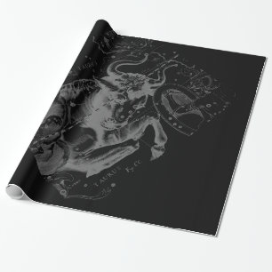 Papier Cadeau Chromique Taurus Zodiac on Hevelius Black