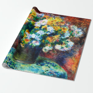 Papier Cadeau Chrysanthèmes vintage par Pierre-Auguste Renoir