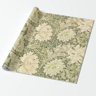 Papier Cadeau Chrysanthemum par William Morris, Art Vintage