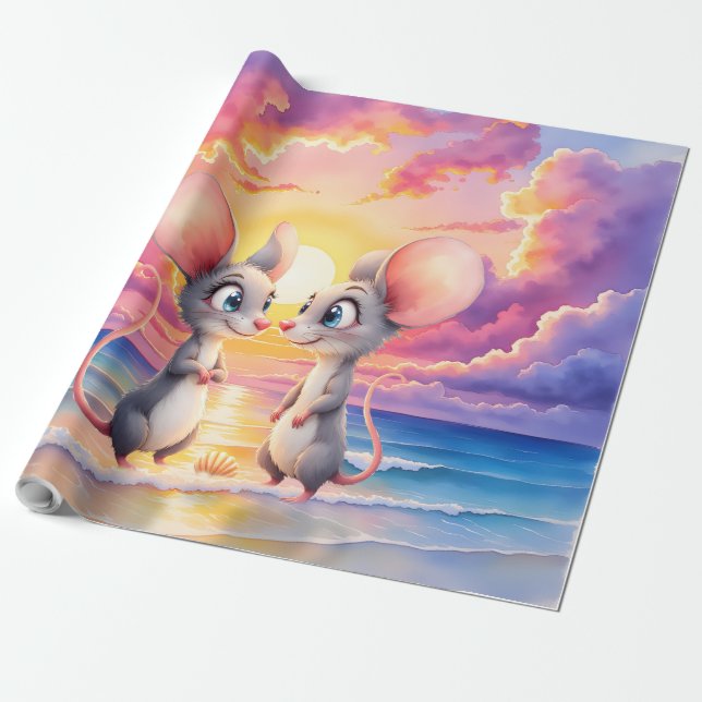Papier Cadeau Chuchotements de coucher de soleil – Une petite hi (Déroulé)
