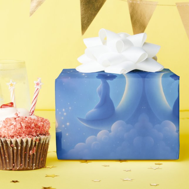 Papier Cadeau Chuchotements de la Lune (Fête d'anniversaire)