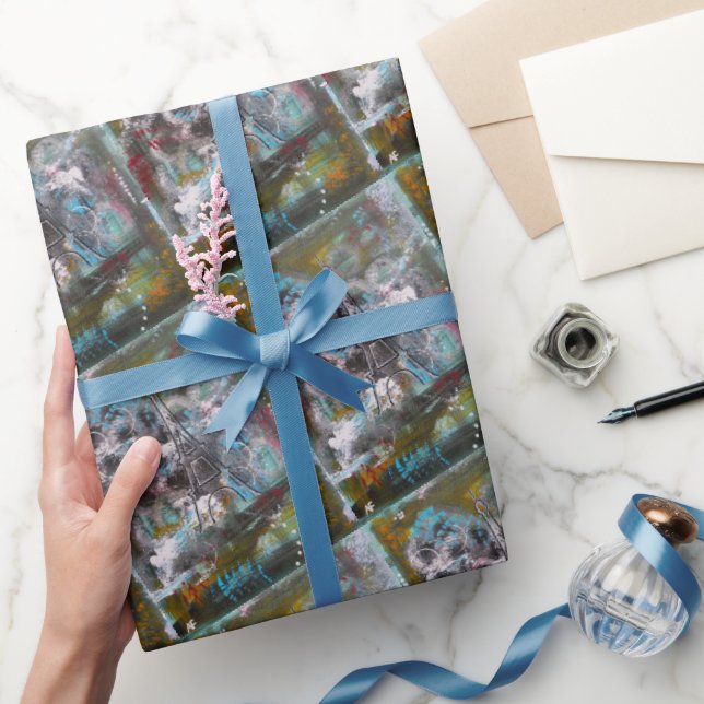 Papier Cadeau Chuchotements de Paris Peinture par Alfred Fox (Cadeaux)