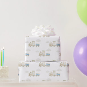Papier Cadeau Chugga Chugga Train Anniversaire
