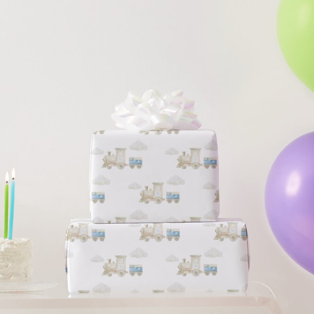 Papier Cadeau Chugga Chugga Train Anniversaire  (Cadeaux de fête)