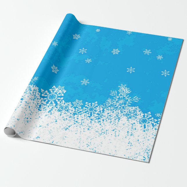 Papier Cadeau Ciel bleu et papier d'enveloppement de Noël de nei (Déroulé)