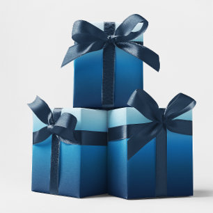 Papier Cadeau Ciel d'Azur à Bleu Océan Ombré