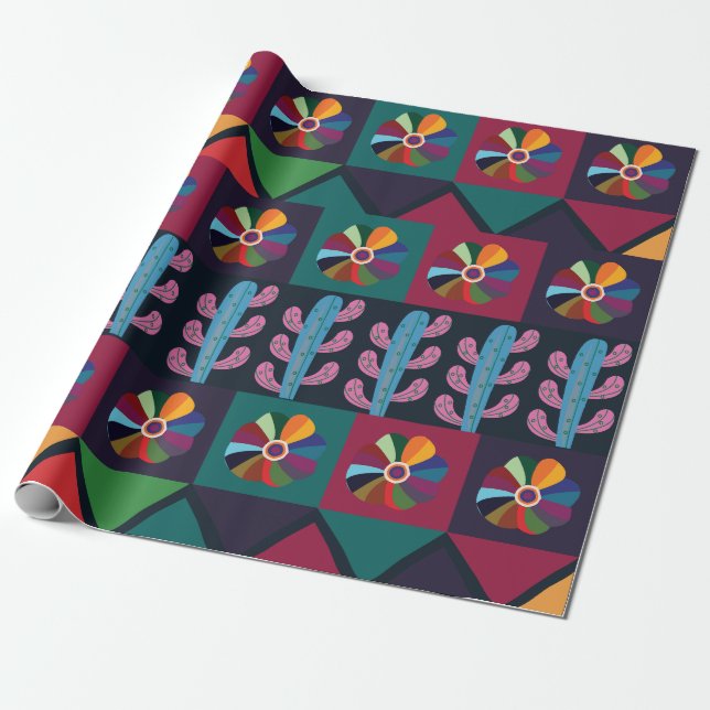 Papier Cadeau Cinco De Mayo Mexicain (Déroulé)