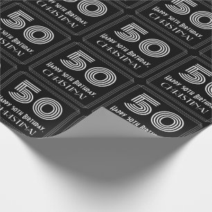 Papier Cadeau cinquantième Anniversaire : Regard inspiré par a