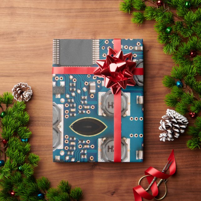 Papier Cadeau Circuit board (Cadeau de vacances)