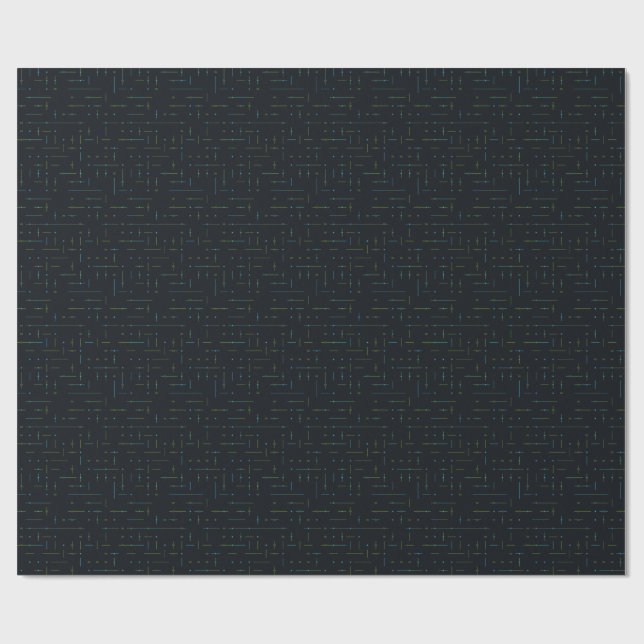 Papier Cadeau Circuit imprimé technologique sans couture (Plat)