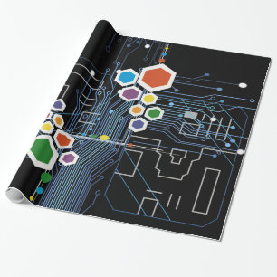 Papier Cadeau Circuits