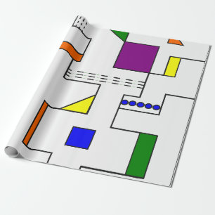 Papier Cadeau Circuits de Bauhaus