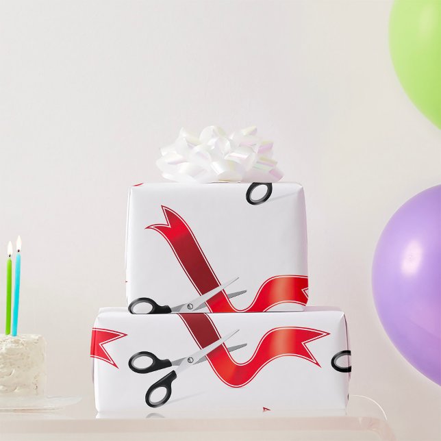 Papier Cadeau Ciseaux de la cérémonie d'inauguration coupant le  (Créateur téléchargé)