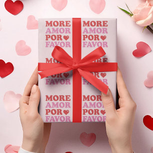 Papier Cadeau Citation Amour More Amor Por Favor
