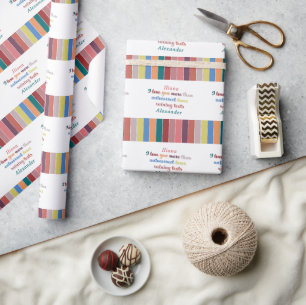 Papier Cadeau Citation d'amour drôle de correction automatique -