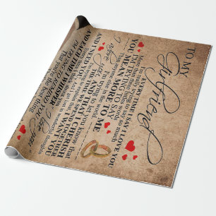 Papier Cadeau Citation d'amour pour amie Cadeau Décor