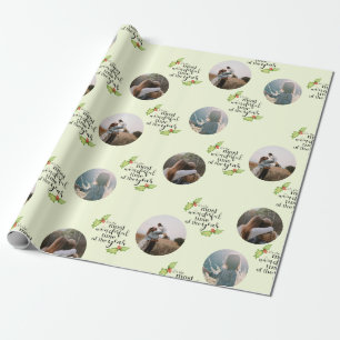 Papier Cadeau Citation de Noël Plus Merveilleux temps