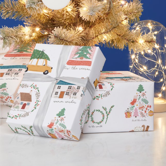 Papier Cadeau Citations et images fêtes Noël Motif (Vacances)