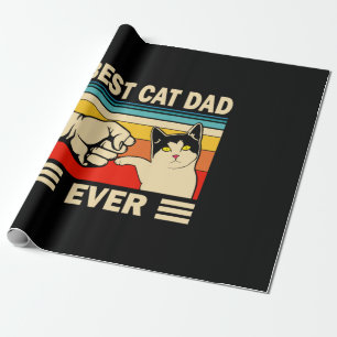 Papier Cadeau Citations grand-père Meilleur papa de chat