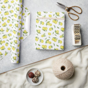Papier Cadeau Citron d'été