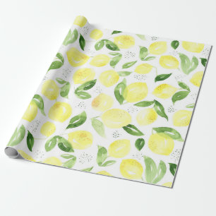 Papier Cadeau Citron jaune