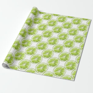 Papier Cadeau Citron Vert