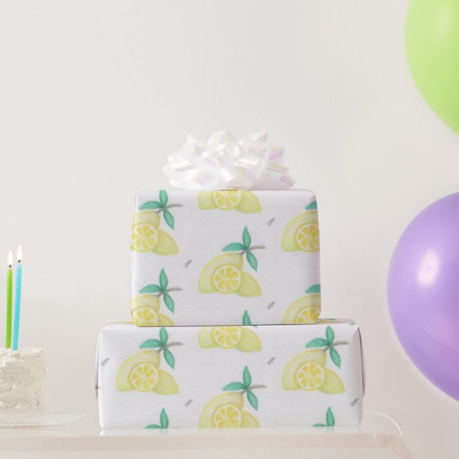 Papier Cadeau Citrons (Cadeaux de fête)