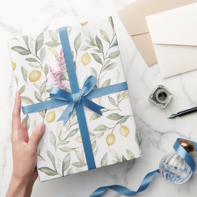 Papier Cadeau Citrons Sucrés Sur Vous Mariage (Cadeaux)