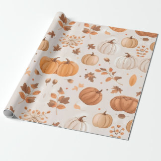 PAPIER CADEAU CITROUILLE