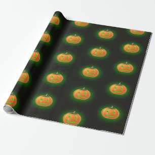 Papier Cadeau Citrouille de Halloween Spooktacular Smile Motif