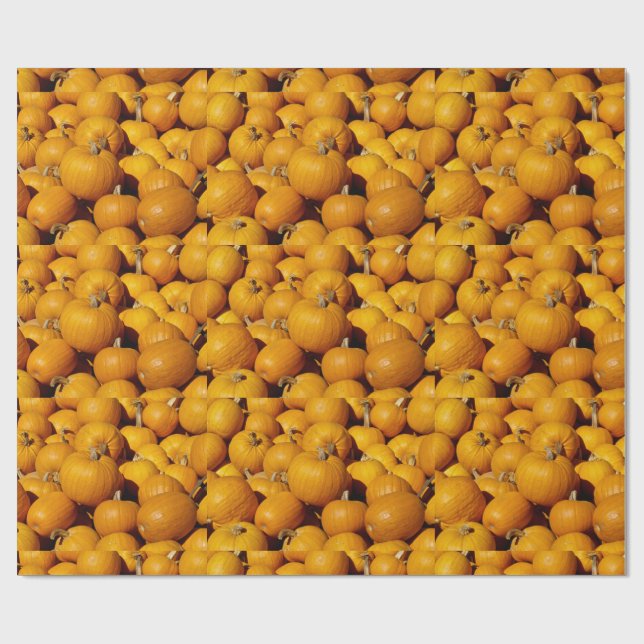 Papier Cadeau Citrouilles (Plat)