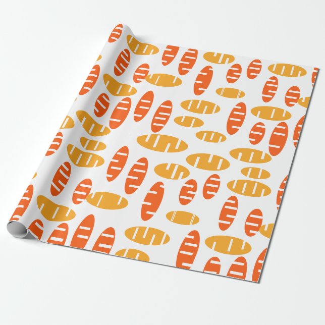 Papier Cadeau Citrus Holey Ovals (Déroulé)