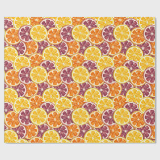 Papier Cadeau Citrus pattern