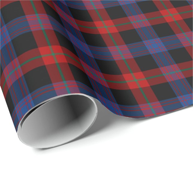 Papier Cadeau Clan Brown Tartan (Coin rond)